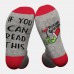 Unisex Cotton Jacquard Casual Festive Christmas Day Letter Pattern Couple Socks Tube Socks