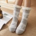 Women Warm Winter Outdoor Christmas Style Elk Snowflake Pattern Plus Velvet Thicken Home Sleep Socks Tube Socks